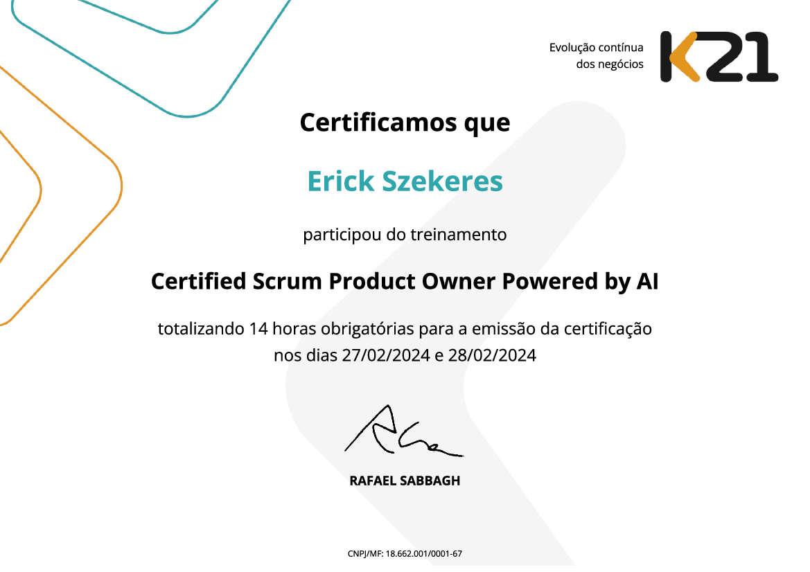 Certificado K21